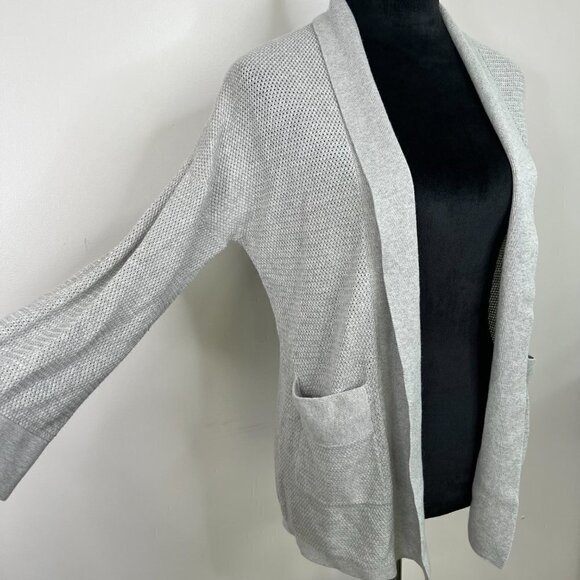 Wilfred Aritzia Silk Cotton Cashmere Blend Open Front Knit Cardigan with pockets - Picture 4 of 9